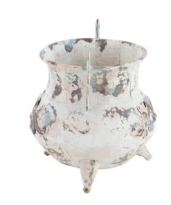 GRAYSON LANE 11 In. x 11 In. Vintage Vase White Metal -GRAYSON LANE shop 330857703 AlternateImage5 l