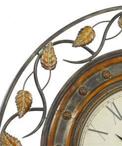 GRAYSON LANE 36 In. x 36 In. Rustic Wall Clock Brown Metal 9 GRAYSON LANE 36 In. x 36 In. Rustic Wall Clock Brown Metal -GRAYSON LANE shop 330857705 AlternateImage4 l
