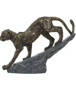 GRAYSON LANE 13 In. x 9 In. Rustic Leopard Sculpture Black Resin -GRAYSON LANE shop 330857711 AlternateImage3 l