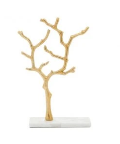 GRAYSON LANE 13 In. x 9 In. Modern Jewelry Stand Gold Marble and Aluminum 8 GRAYSON LANE 13 In. x 9 In. Modern Jewelry Stand Gold Marble and Aluminum -GRAYSON LANE shop 330857720 AlternateImage3 l