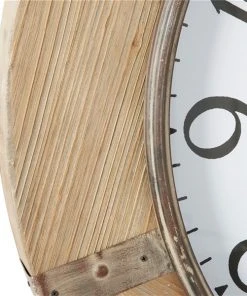 GRAYSON LANE 32 In. x 32 In. Rustic Wall Clock Brown Wood -GRAYSON LANE shop 330857722 AlternateImage3 l