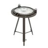 GRAYSON LANE 24 In. x 19 In. Industrial Clock Black Metal