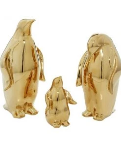 GRAYSON LANE 11 In. x 10 In. x 6 In. Glam Sculpture Gold Porcelain