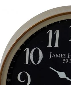 GRAYSON LANE 16 In. x 16 In. Traditional Wall Clock Black Metal -GRAYSON LANE shop 330857735 AlternateImage4 l