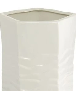 GRAYSON LANE 16 In. x 6 In. Contemporary Vase White Ceramic -GRAYSON LANE shop 330857740 AlternateImage2 l