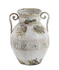 GRAYSON LANE 15 In. x 12 In. Vintage Vase White Metal -GRAYSON LANE shop 330857741 AlternateImage4 l