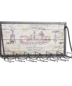 GRAYSON LANE 14 In. x 25 In. Vintage Wine Holder Rack Black Metal -GRAYSON LANE shop 330857743 AlternateImage4 l