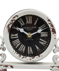 GRAYSON LANE 7 In. x 7 In. Vintage Clock Black Metal 7 GRAYSON LANE 7 In. x 7 In. Vintage Clock Black Metal -GRAYSON LANE shop 330857746 AlternateImage3 l