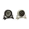 GRAYSON LANE 7 In. x 7 In. Vintage Clock Black Metal