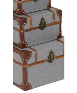 GRAYSON LANE Set of 3 8 In., 10 In., 12 In. Grey Traditional Box Wood -GRAYSON LANE shop 330857748 AlternateImage2 l