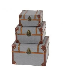 GRAYSON LANE Set of 3 8 In., 10 In., 12 In. Grey Traditional Box Wood -GRAYSON LANE shop 330857748 AlternateImage4 l