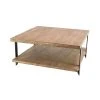 Grayson Lane 19 In. x 40 In. Industrial Coffee Table Brown W