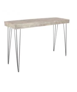 Grayson Lane 31 In. x 47 In. Modern Console Table Brown Wood