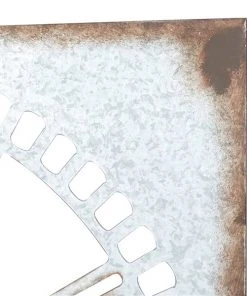 GRAYSON LANE 36 In. x 36 In. Farmhouse Wall Clock Grey Metal -GRAYSON LANE shop 330857755 AlternateImage3 l