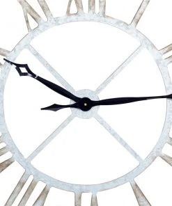 GRAYSON LANE 36 In. x 36 In. Farmhouse Wall Clock Grey Metal -GRAYSON LANE shop 330857755 AlternateImage4 l