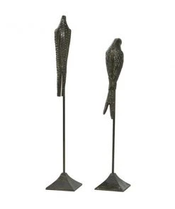 GRAYSON LANE Set of 2 29 In., 35 In. Black Traditional Bird Sculpture Alu -GRAYSON LANE shop 330857759 AlternateImage5 l
