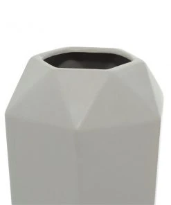 GRAYSON LANE 14 In. x 6 In. Contemporary Vase Grey Stoneware -GRAYSON LANE shop 330857770 AlternateImage2 l
