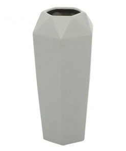 GRAYSON LANE 14 In. x 6 In. Contemporary Vase Grey Stoneware -GRAYSON LANE shop 330857770 AlternateImage4 l