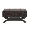 Grayson Lane 21 In. x 40 In. Traditional Coffee Table Brown