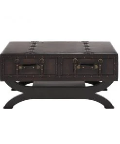 Grayson Lane 21 In. x 40 In. Traditional Coffee Table Brown