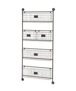 GRAYSON LANE 61 In. x 27 In. x 5 In. Industrial Magazine Rack Holder Blac -GRAYSON LANE shop 330857775 AlternateImage4 l