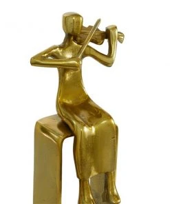 GRAYSON LANE Set of 2 12.5 In., 14.5 In. Gold Modern Musician Sculpture A -GRAYSON LANE shop 330857777 AlternateImage2 l