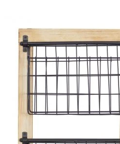 GRAYSON LANE 34 In. x 14 In. x 5 In. Farmhouse Magazine Rack Holder Black -GRAYSON LANE shop 330857778 AlternateImage3 l