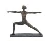 GRAYSON LANE 12 In. x 14 In. Modern Sculpture Brass Polystone Yoga