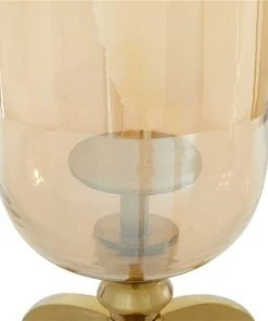 GRAYSON LANE 19 In. x 16 In. Traditional Candlestick Holders Gold Aluminu -GRAYSON LANE shop 330857790 AlternateImage4 l
