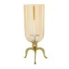 GRAYSON LANE 19 In. x 16 In. Traditional Candlestick Holders Gold Aluminu