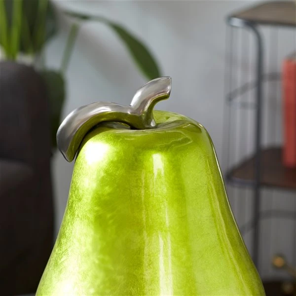 GRAYSON LANE 16 In. x 12 In. Glam Decorative Pear Green Dolomite 3 GRAYSON LANE 16 In. x 12 In. Glam Decorative Pear Green Dolomite - Image 3