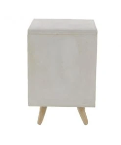 GRAYSON LANE 21 In. x 16 In. x 14 In. Industrial Outdoor Accent Table Whi -GRAYSON LANE shop 330857794 AlternateImage4 l