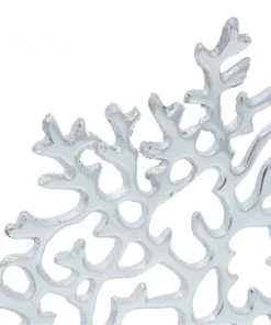GRAYSON LANE 15 In. x 12 In. Coastal Sculpture Silver Marble Coral -GRAYSON LANE shop 330857802 AlternateImage2 l