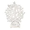 GRAYSON LANE 15 In. x 12 In. Coastal Sculpture Silver Marble Coral