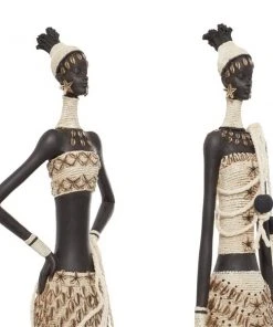 GRAYSON LANE Set of 2 6 In. x 31 In. Contemporary Sculpture White Stone -GRAYSON LANE shop 330857812 AlternateImage2 l