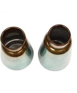 GRAYSON LANE Set of 2 15 In., 12 In. Rustic Vase Turquoise Metal -GRAYSON LANE shop 330857813 AlternateImage4 l