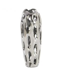 GRAYSON LANE 16 In. x 6 In. Contemporary Vase Silver Ceramic -GRAYSON LANE shop 330857823 AlternateImage5 l