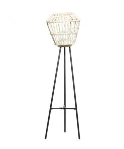 GRAYSON LANE 40 In. x 11 In. x 11 In. Natural Lantern White Metal