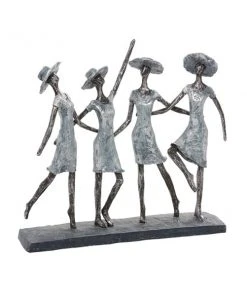 GRAYSON LANE 13 In. x 15 In. Traditional Sculpture Grey Polystone Ladies
