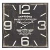 GRAYSON LANE 23 In. x 23 In. Vintage Wall Clock Black Wood