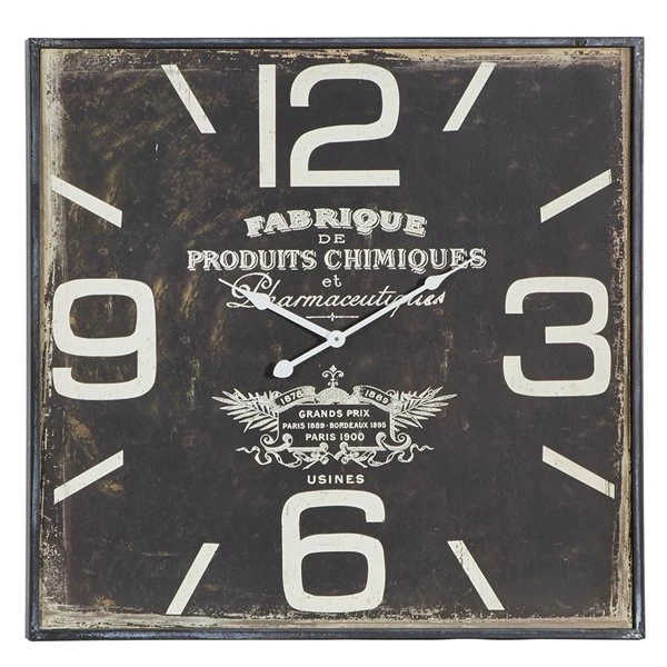 330857852_MainImage_001_l.jpg GRAYSON LANE 23 In. x 23 In. Vintage Wall Clock Black Wood -GRAYSON LANE shop 330857852 MainImage 001 l