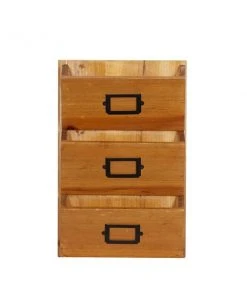 GRAYSON LANE 18 In. x 12 In. x 3 In. Traditional Magazine Rack Holder Bro