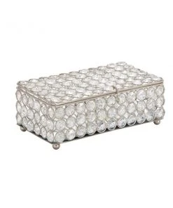 GRAYSON LANE 3 In. x 8 In. Glam Jewelry Box Silver Crystal -GRAYSON LANE shop 330857868 AlternateImage4 l