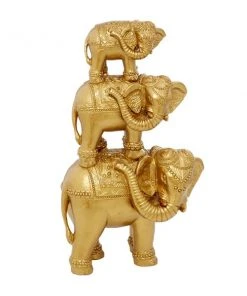 GRAYSON LANE 11 In. x 18 In. Glam Sculpture Gold Resin