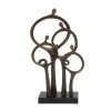 GRAYSON LANE 19 In. x 11 In. Traditional Sculpture Brown Polystone Abstra