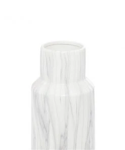 GRAYSON LANE 15 In. x 6 In. Contemporary Vase White Stoneware -GRAYSON LANE shop 330857892 AlternateImage2 l