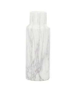 GRAYSON LANE 15 In. x 6 In. Contemporary Vase White Stoneware