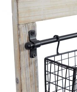 GRAYSON LANE 25 In. x 14 In. x 4 In. Farmhouse Magazine Rack Holder Black -GRAYSON LANE shop 330857893 AlternateImage2 l