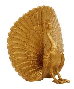 GRAYSON LANE 20 In. x 18 In. Glam Sculpture Gold Polystone