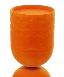 GRAYSON LANE Set of 3 13 In., 10 In., 7 In. Modern Candle Holder Orange M -GRAYSON LANE shop 330857906 AlternateImage3 l